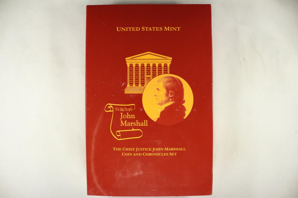 2005 CHIEF JUSTICE JOHN MARSHALL COIN & CHRONICLES: SET, SEALED ORIGINAL US MINT PACKAGING
