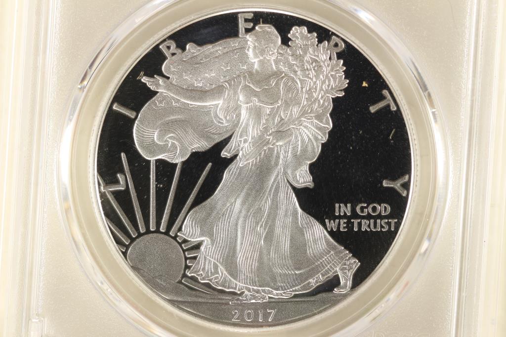 2017-S AMERICAN SILVER EAGLE PCGS PR70 DCAM (1 of 4)
