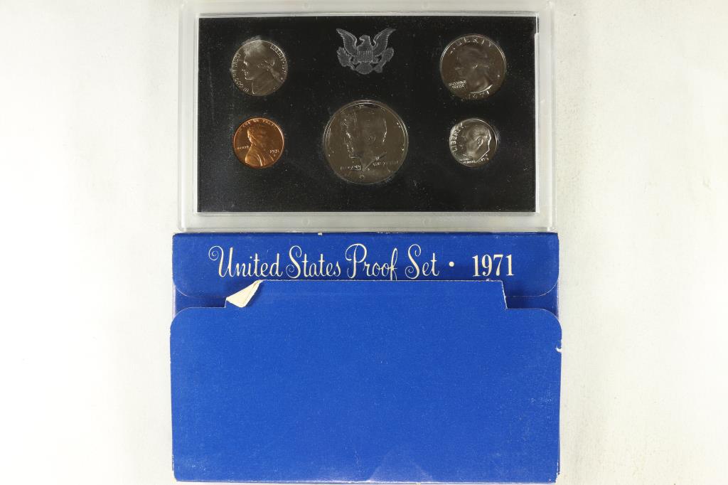1971 US PROOF SET (WITH BOX) (1 of 2)