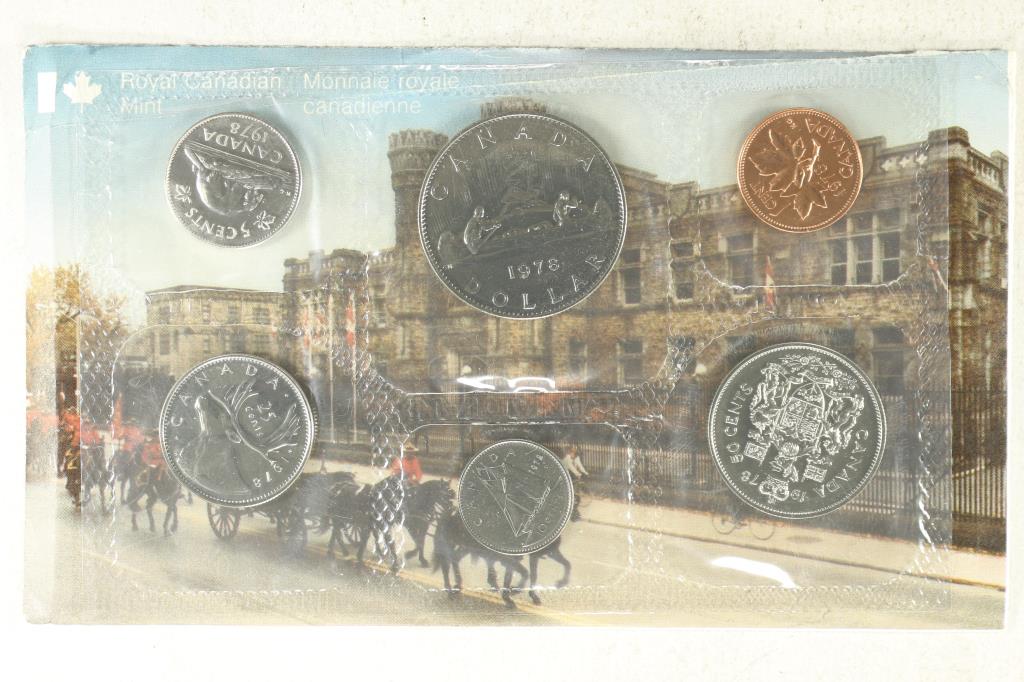 1978 CANADA UNC SET ORIGINAL ROYAL CANADIAN MINT (1 of 2)