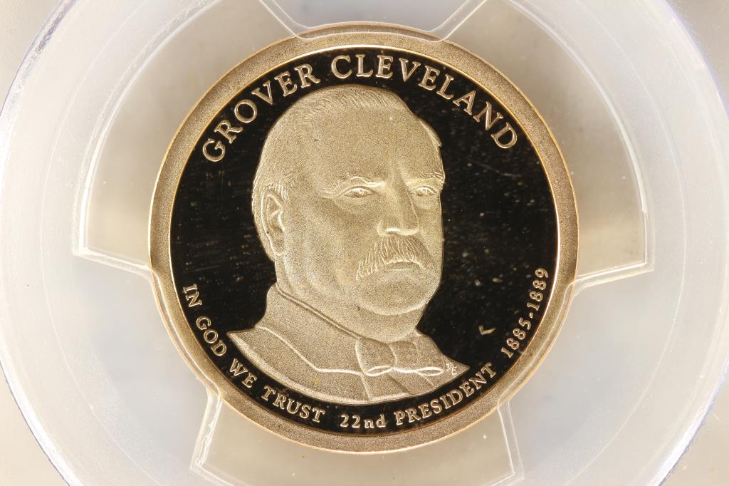 2012-S GROVER CLEVELAND DOLLAR PCGS PR69 DCAM: WATCH FOR OUR NEXT AUCTION ON MONDAY JANUARY 4TH, 2021.