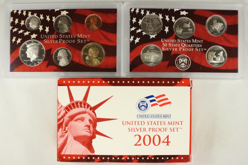 2004 US SILVER PROOF SET (WITH BOX) (1 of 2)