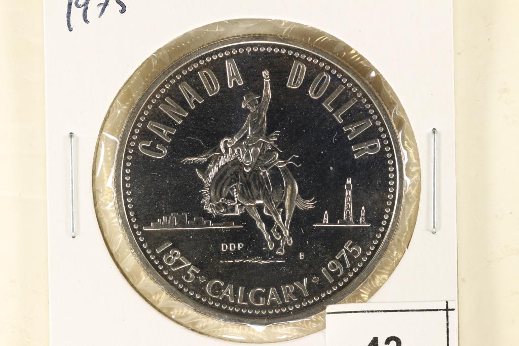 1975 CANADA CALGARY PROOF SILVER DOLLAR (1 of 2)