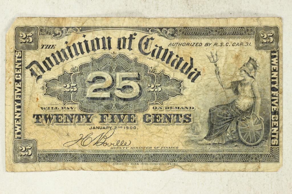 1900 DOMINION OF CANADA 25 CENT FRACTIONAL (1 of 2)