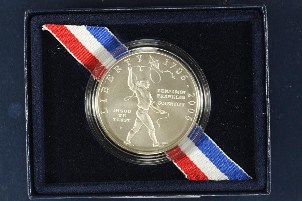 2006 BENJAMIN FRANKLIN "SCIENTIST" UNC SILVER (1 of 3)