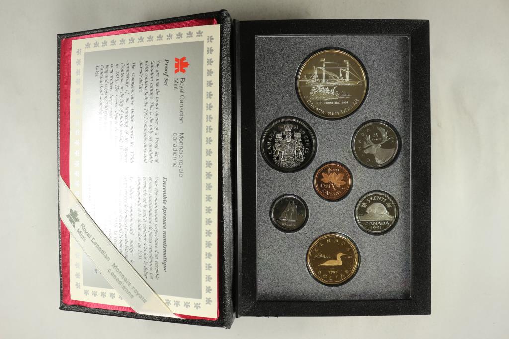 1991 CANADA DOUBLE DOLLAR PROOF SET FRONTENAC (1 of 4)