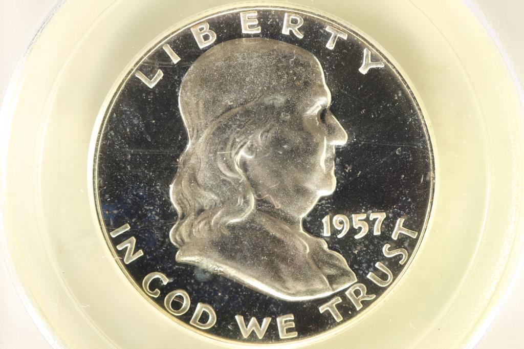 1957 FRANKLIN HALF DOLLAR PCGS PR66 (1 of 3)