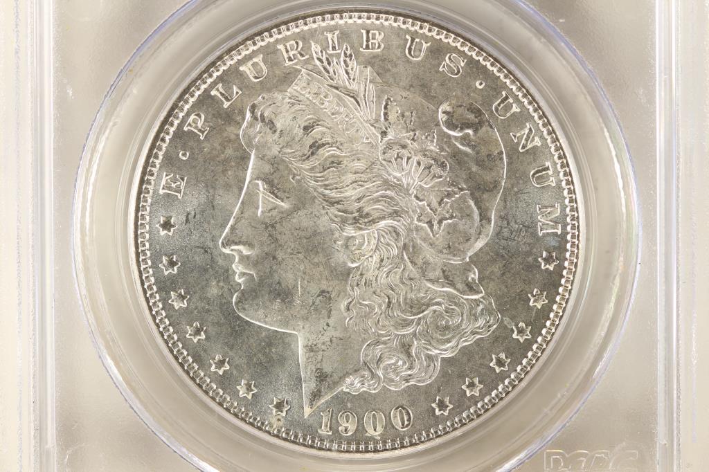 1900 MORGAN SILVER DOLLAR PCGS MS64 (1 of 3)