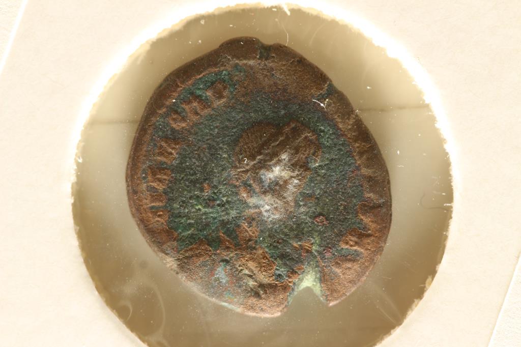 383-408 A.D. ACRADIUS ANCIENT COIN (FINE): WATCH FOR OUR NEXT AUCTION ON MONDAY JAN. 11TH, 2021.