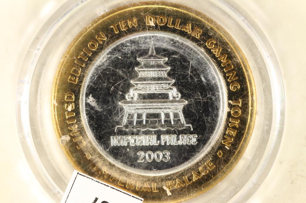 CASINO $10 SILVER TOKEN (UNC) 2003 IMPERIAL (1 of 2)