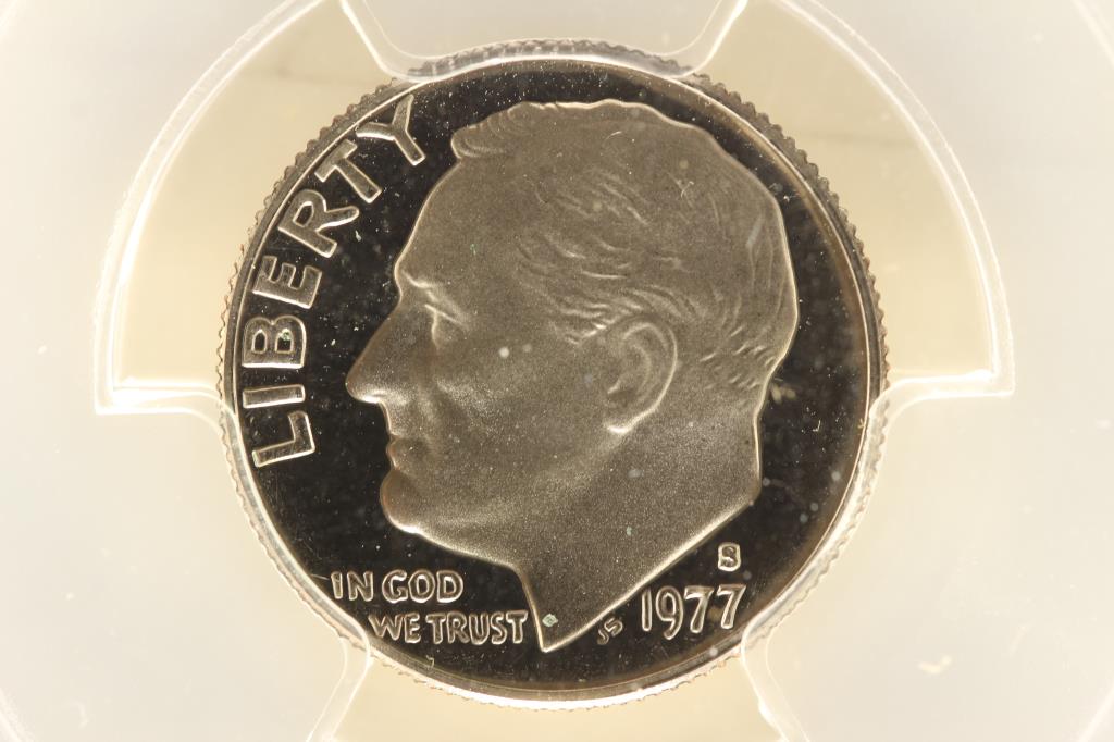 1977-S ROOSEVELT DIME PCGS PR68 DCAM (1 of 3)