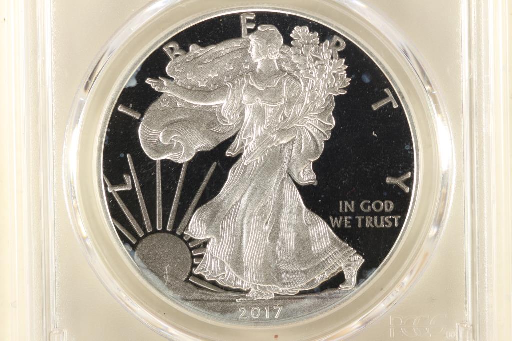 2017-W AMERICAN SILVER EAGLE PCGS PR70 DCAM (1 of 3)