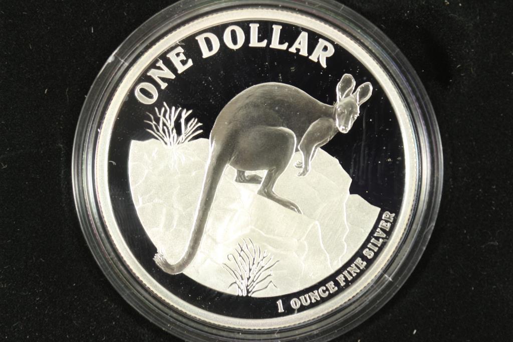 2010 AUSTRALIA KANGAROO $1 SILVER PROOF 1 OZ. (1 of 3)