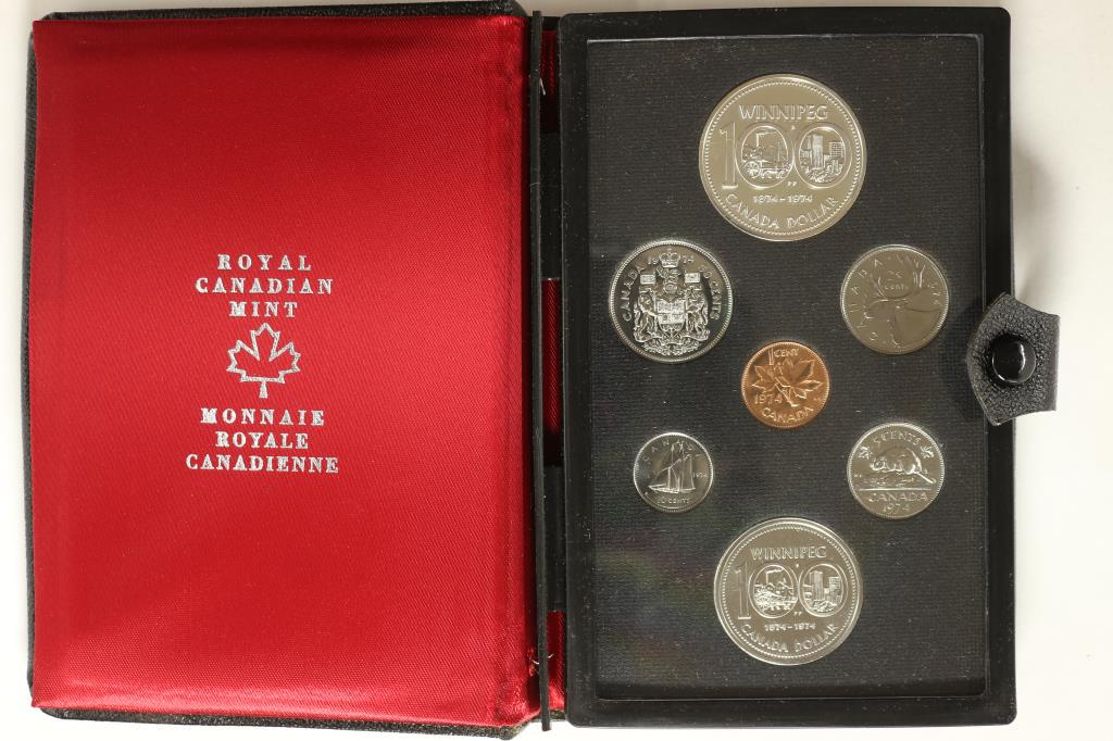 1974 CANADA DOUBLE DOLLAR PROOF SET WINNIPEG (1 of 3)