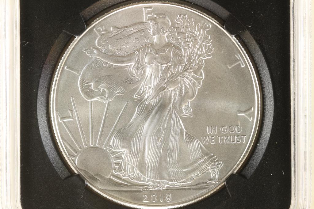 2018 (W) AMERICAN SILVER EAGLE NGC MS70 (1 of 3)