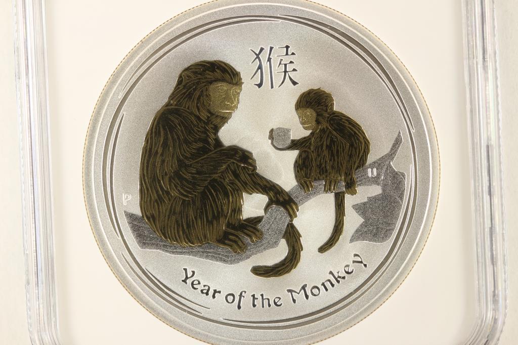 2016-P GILT AUSTRALIA SILVER DOLLAR YEAR OF THE (1 of 3)