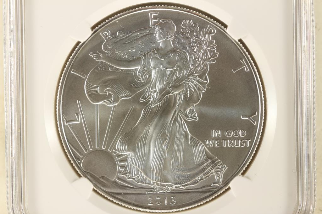 2013-W AMERICAN SILVER EAGLE NGC MS70 (1 of 3)