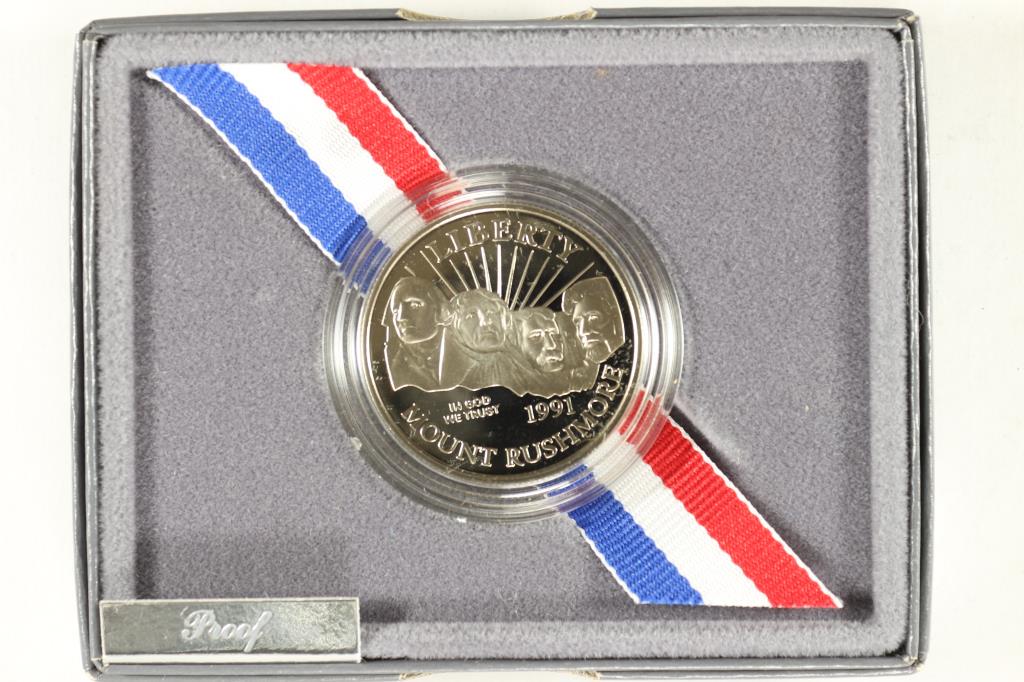 1991 MOUNT RUSHMORE COMMEMORATIVE PROOF (1 of 3)
