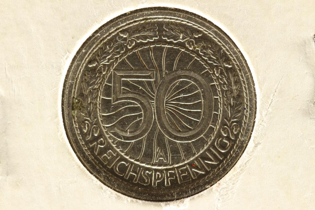 1928 GERMAN 50 PFENNIGS AU (1 of 2)