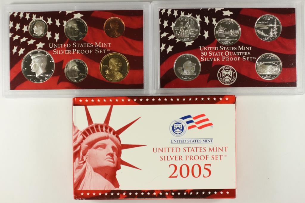 2005 US SILVER PROOF SET (WITH BOX) (1 of 2)