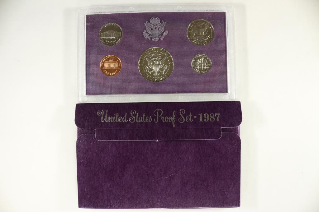 1987 US PROOF SET (WITH BOX) (1 of 1)