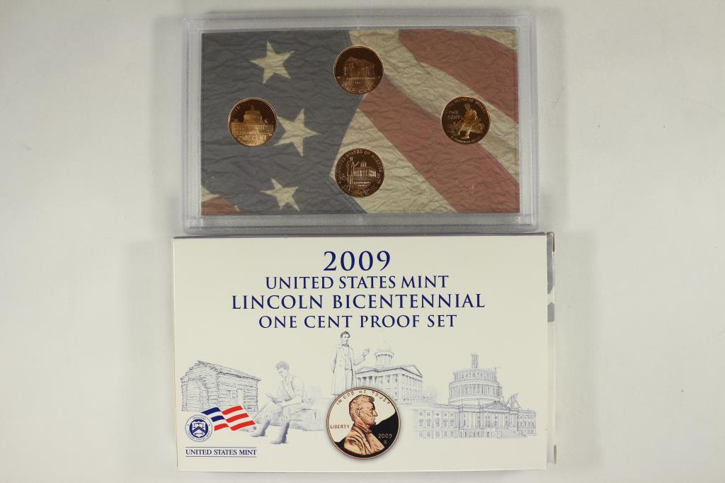 2009 US MINT LINCOLN BICENTENNIAL 1 CENT PROOF SET (1 of 1)
