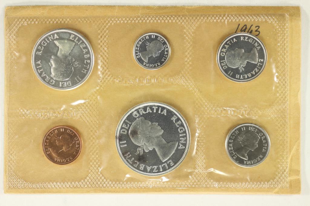 1963 SILVER CANADA PROOF SET WITH ENVELOPE (1 of 1)