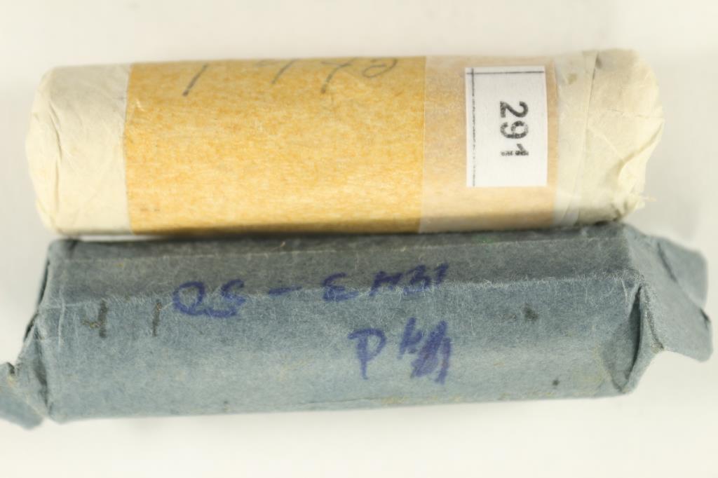 2 SOLID DATE ROLLS OF GREAT BRITAIN FARTHINGS (1 of 1)