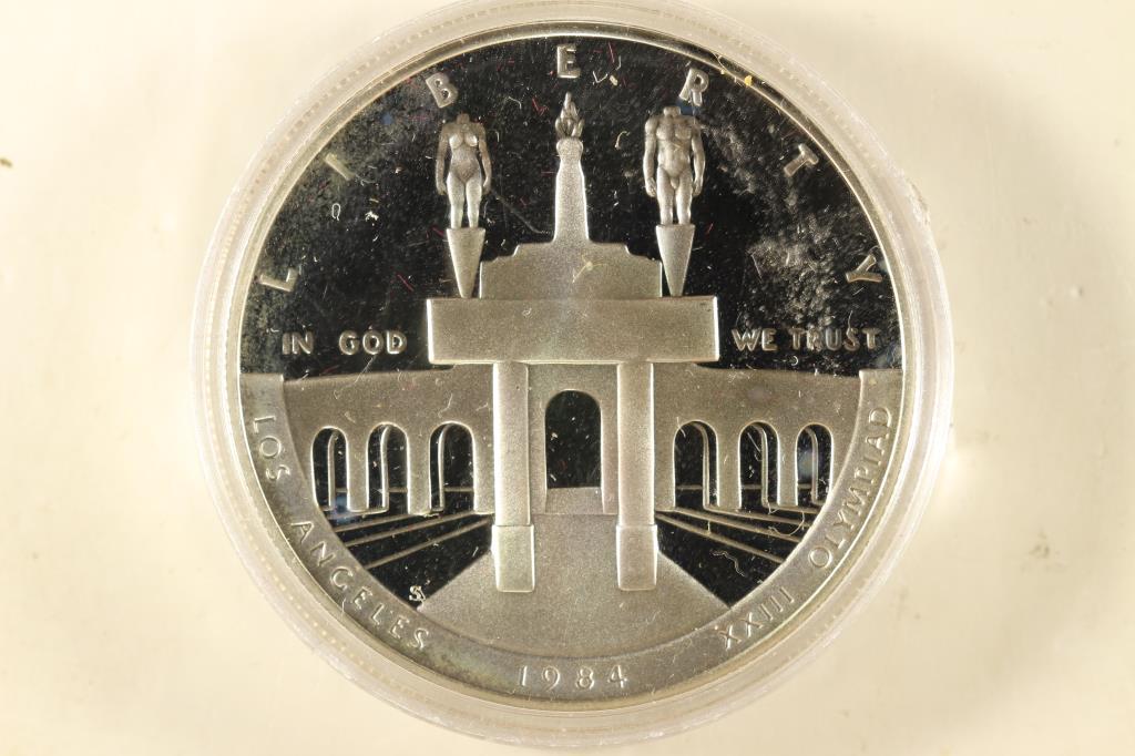 1984-S US OLYMPIC PROOF SILVER DOLLAR (1 of 2)
