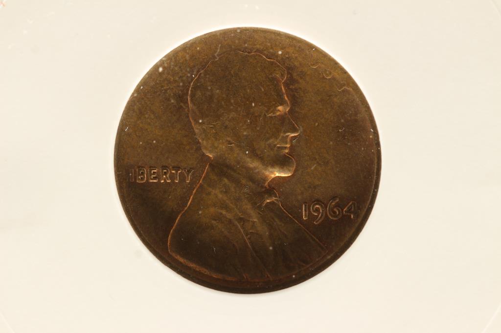 ERROR 1964 LINCOLN CENT TAPERED PLANCHET (1 of 3)