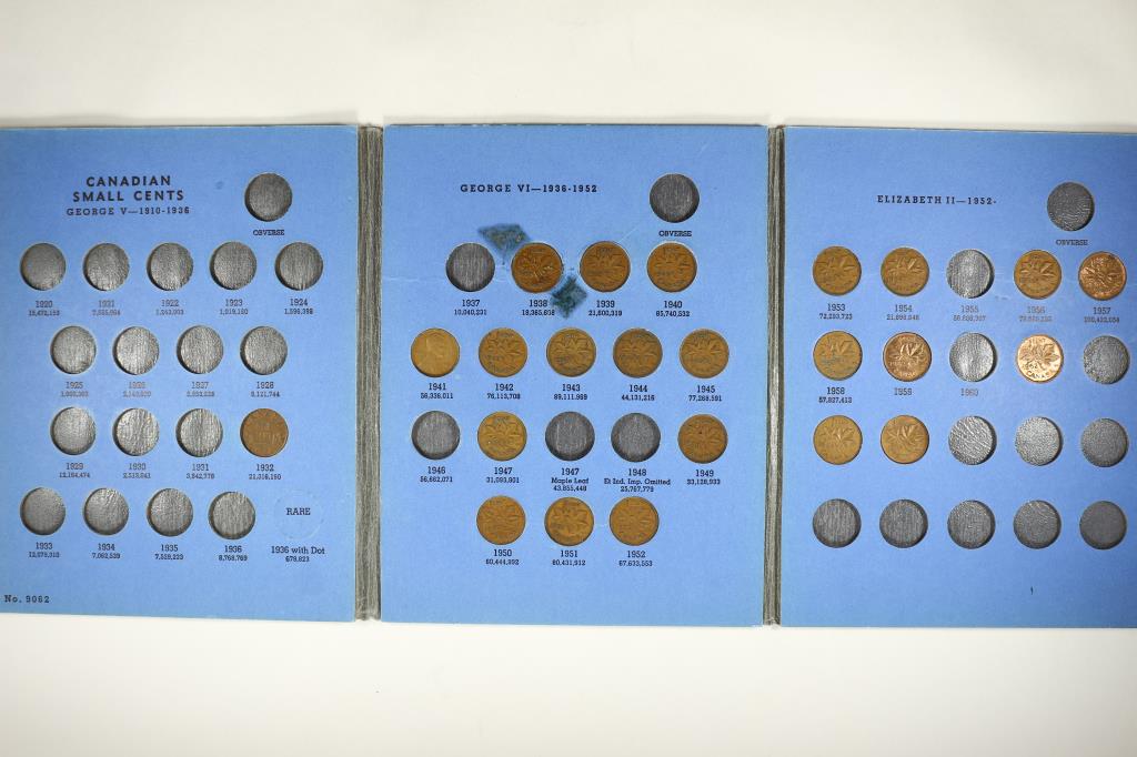 2-PARTIAL CANADIAN ALBUMS #1-SMALL CENT 1920-DATE (1 of 3)