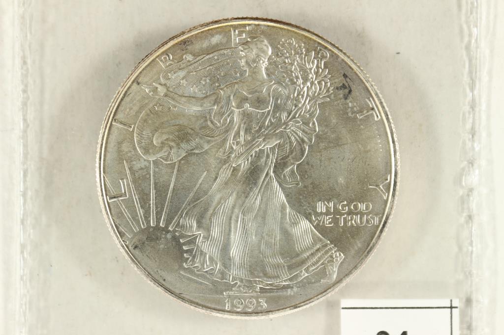 1993 AMERICAN SILVER EAGLE BRILLIANT UNC (1 of 2)