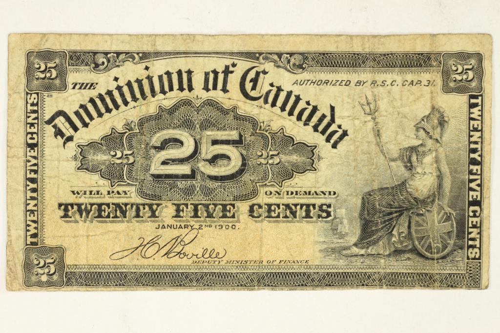 1900 DOMINION OF CANADA 25 CENT FRACTIONAL (1 of 2)