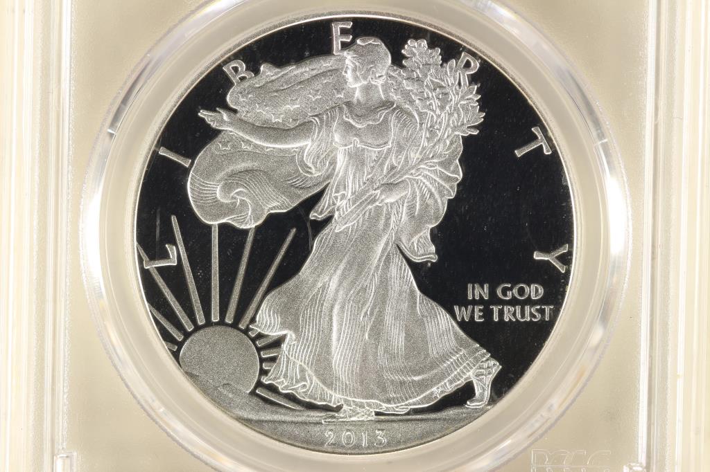 2013-W AMERICAN SILVER EAGLE PCGS PR70 DCAM (1 of 3)