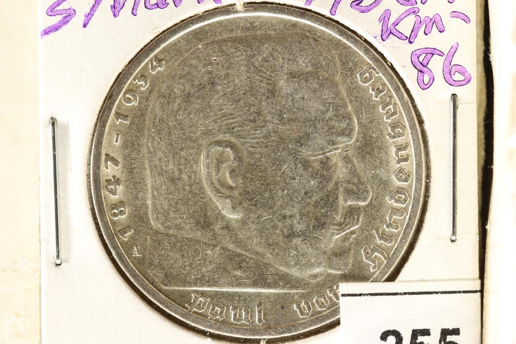 1936-A GERMAN SILVER 5 MARKS BU (1 of 2)