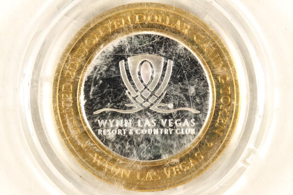 CASINO $10 SILVER TOKEN (UNC) WYNN LAS VEGAS (1 of 2)