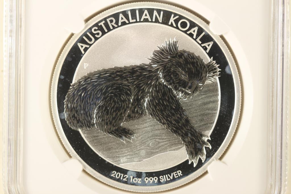 2012-P AUSTRALIA KOALA SILVER DOLLAR NGC MS69 (1 of 3)