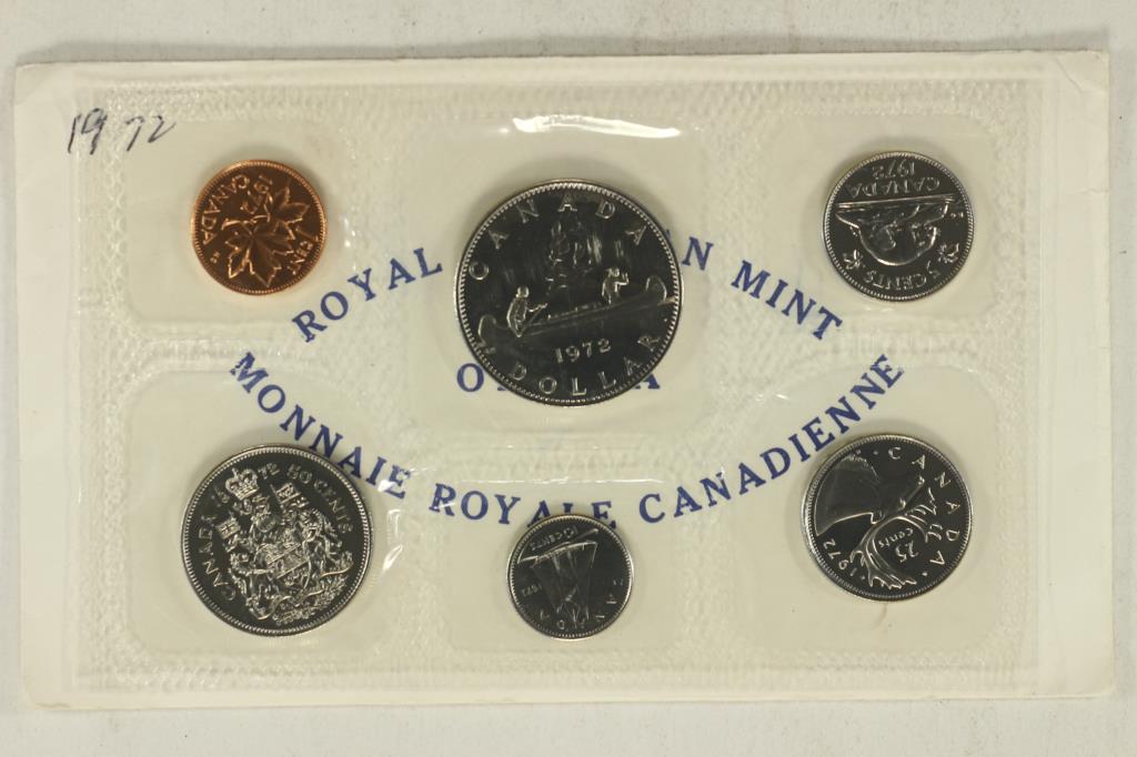 1972 CANADA UNC SET ORIGINAL ROYAL CANADIAN MINT (1 of 2)
