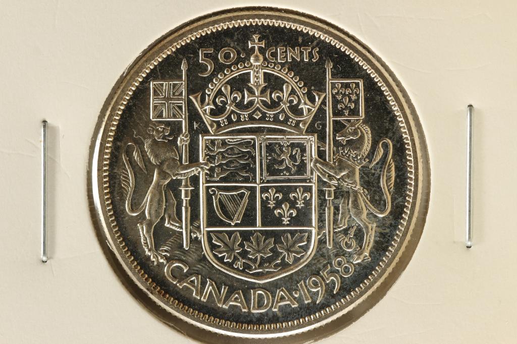 1958 CANADA SILVER 50 CENTS PROOF (1 of 2)