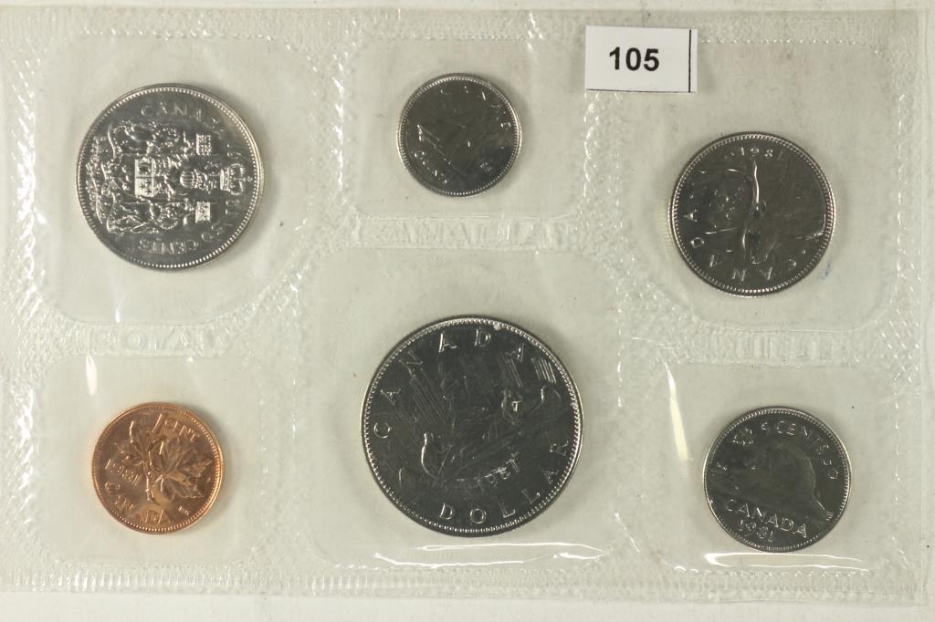 1981 CANADA UNC SET NO ENVELOPE (1 of 2)