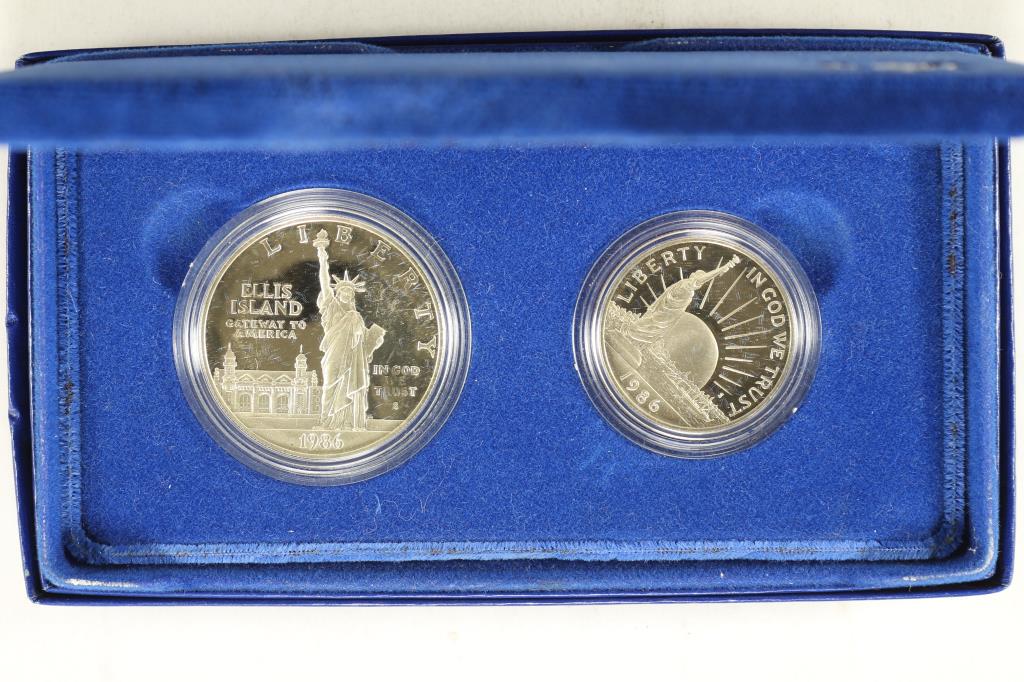 1986-S US LIBERTY PROOF 2 COIN SET (1 of 3)