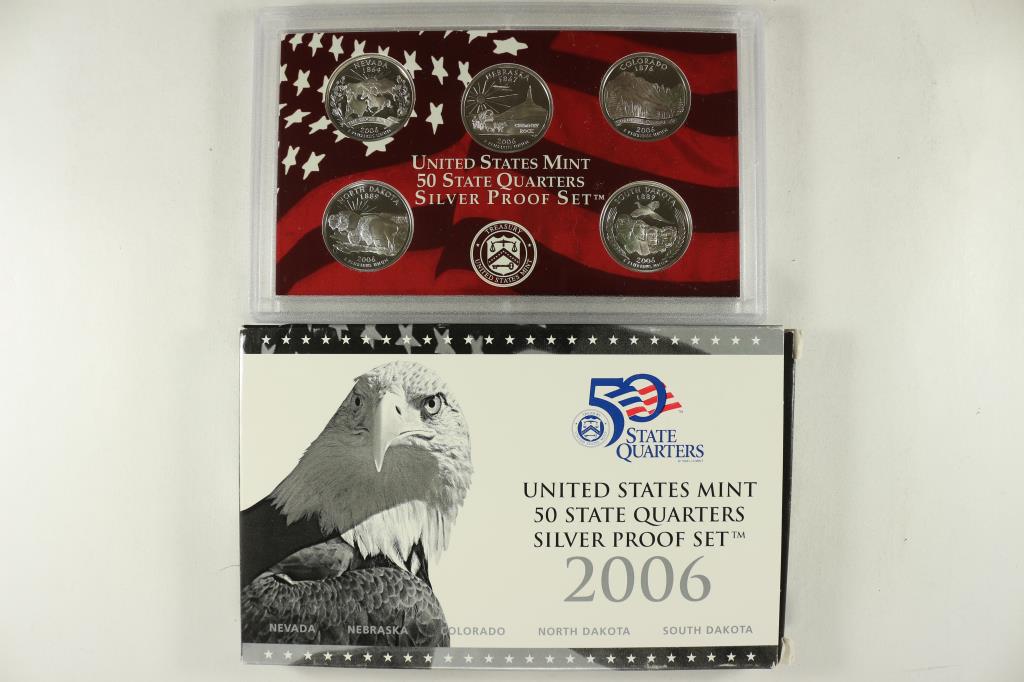 2006 SILVER US 50 STATE QUARTERS PROOF SET WITH (1 of 2)