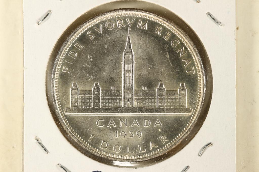 1939 CANADA SILVER DOLLAR BRILLIANT UNC (1 of 2)