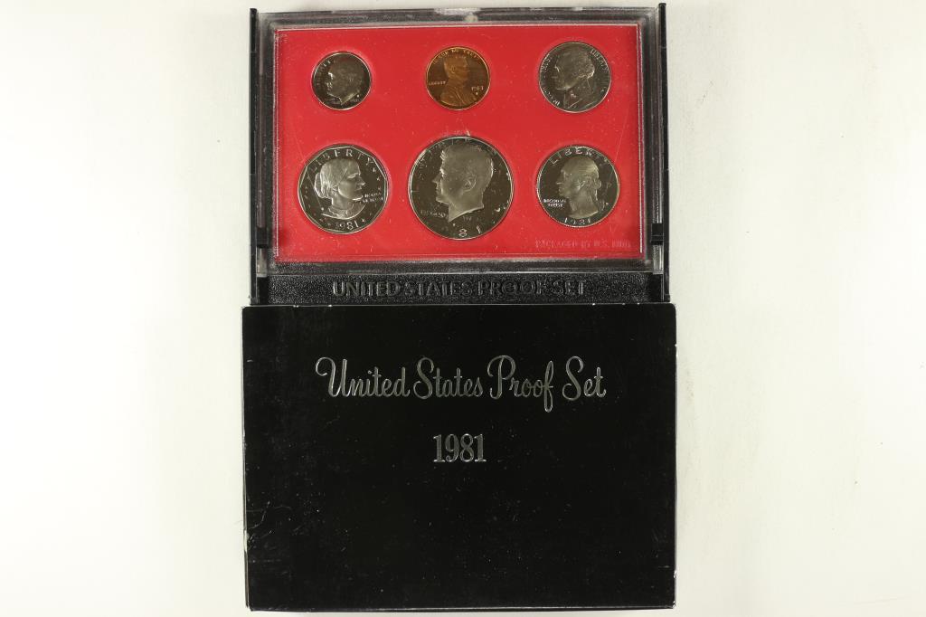 1981 US PROOF SET (WITH BOX) (1 of 2)