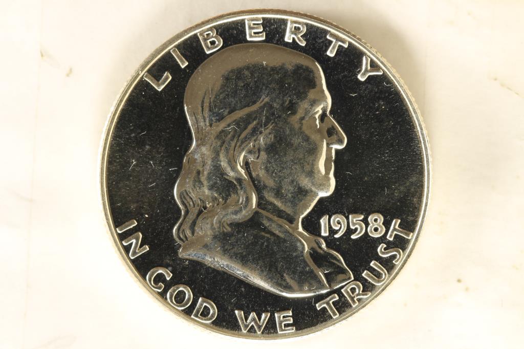 1958 FRANKLIN HALF DOLLAR PROOF (1 of 2)