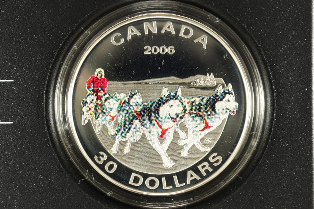 2006 CANADA DOG SLED TEAM SILVER $30 (1 of 3)