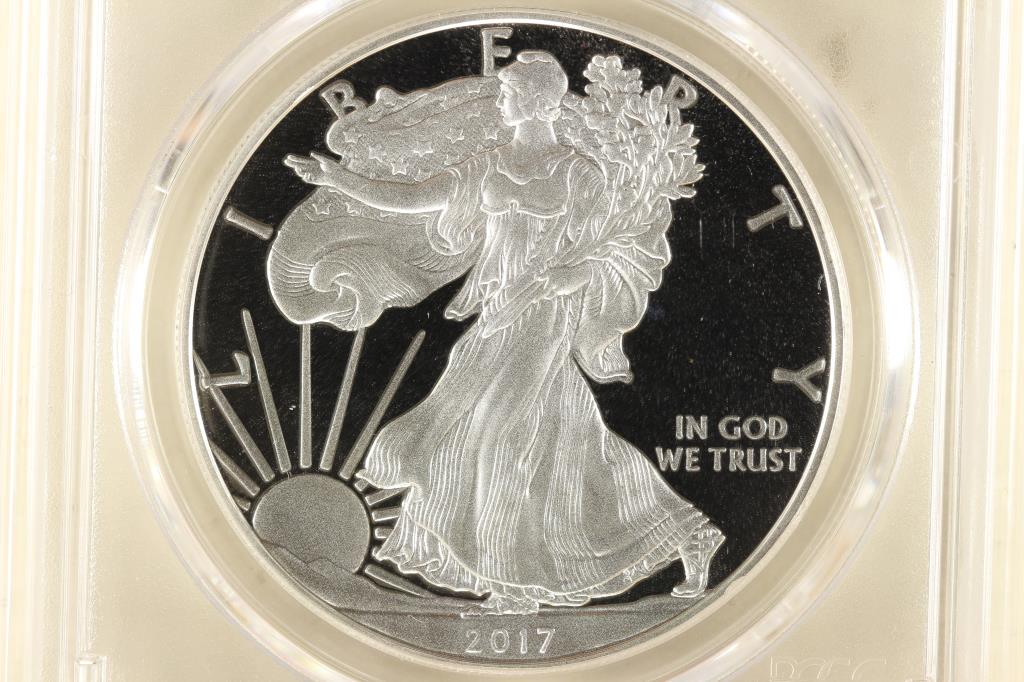 2017-S AMERICAN SILVER EAGLE PCGS PR70 DCAM (1 of 4)
