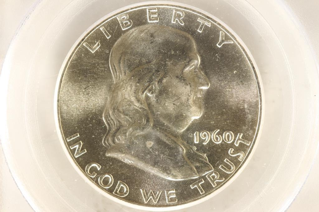 1960 FRANKLIN HALF DOLLAR PCGS MS65FBL (1 of 3)