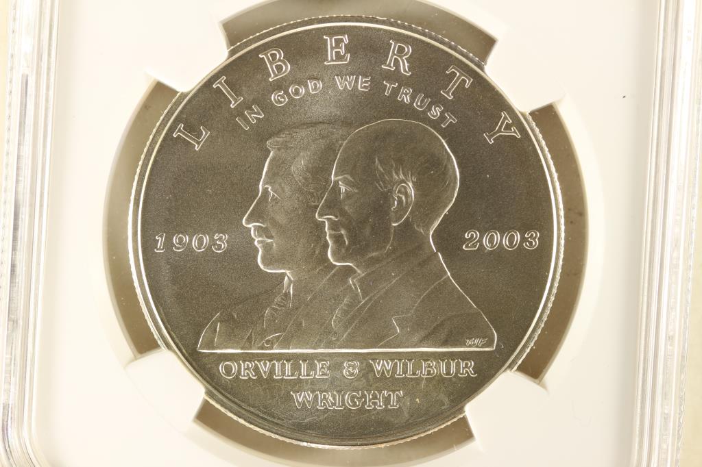 2003-P 1ST FLIGHT SILVER DOLLAR NGC MS70 (1 of 3)