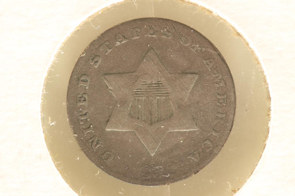 1852 THREE CENT PIECE (SILVER) (FINE) (1 of 2)